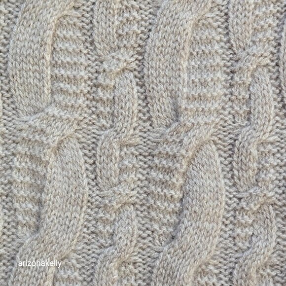 Nordstrom Cashmere Cable Knit Tan Classic - Picture 4 of 8